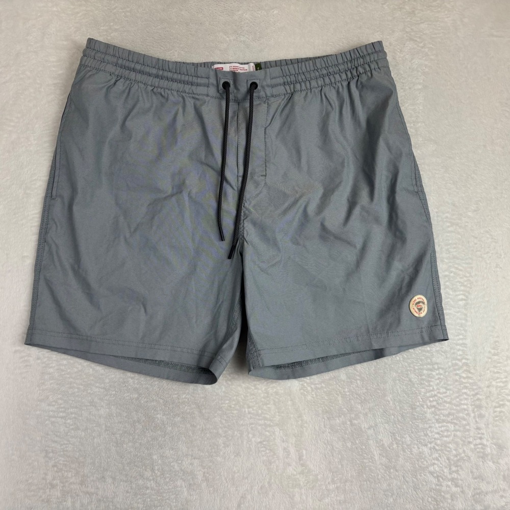 Globe Clean Swell Poolshort Mens XL Grey Organic Cotton Recycled Swim Shorts